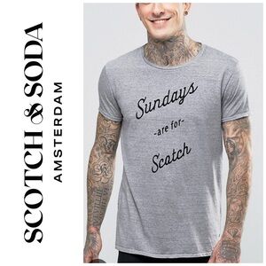 Scotch & Soda Graphic T Shirt Sundays are for Scotch